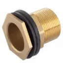 Tank feed-through, external thread, brass