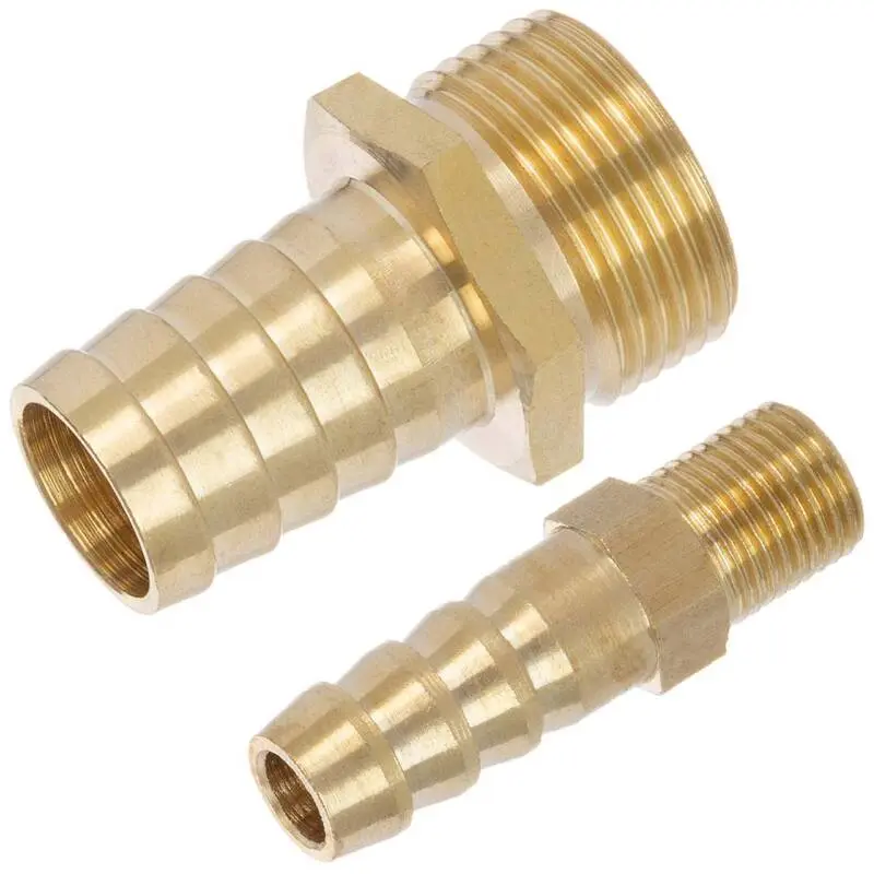 [103998] Hose nozzle, external thread, brass (13 mm)