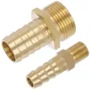 Hose nozzle, external thread, brass