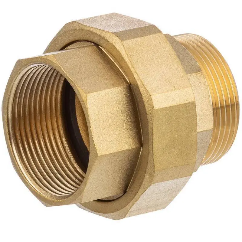 [103979] Screw connection Female thread Male thread Brass (1/2")