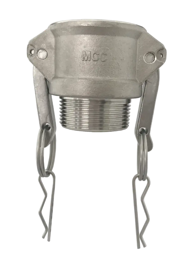 [106161] Camlock Dose NPT Außengewinde Typ B Edelstahl (3/4 Zoll)