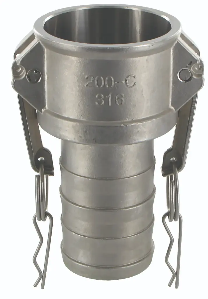 [101545] Camlock Dose Schlauchtülle Typ C Edelstahl (1/2 Zoll)
