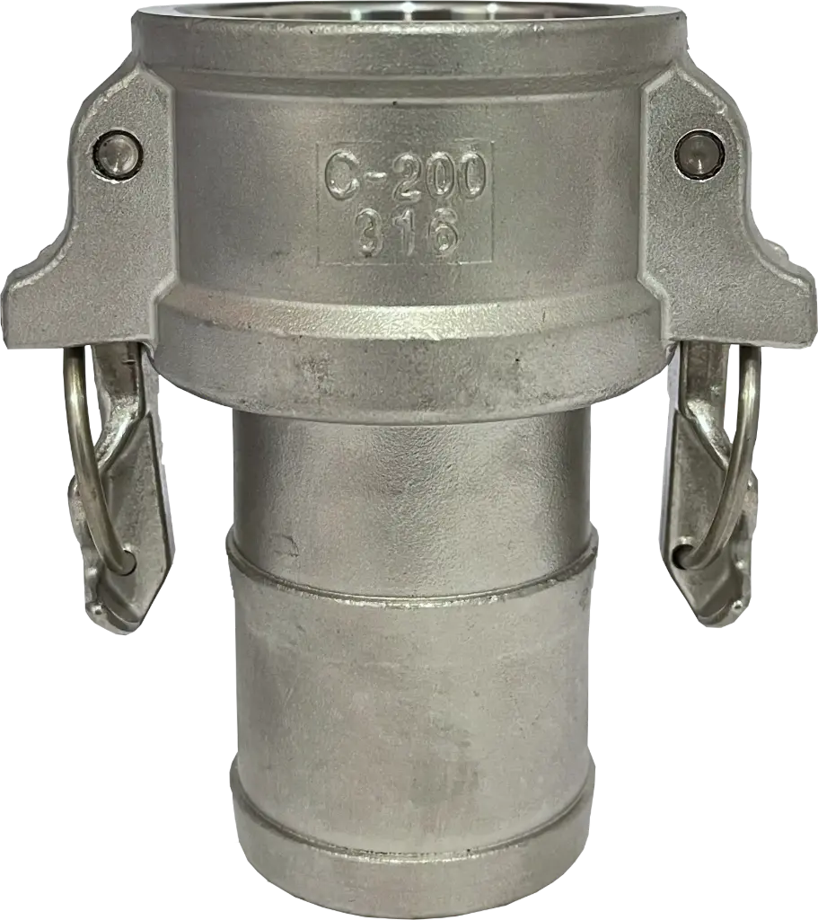 [106187] Camlock Dose Schlauchtülle Typ C Self-Lock Edelstahl (2 Zoll)
