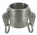 Camlock Dose BSPP Innengewinde Typ D Security-Lock Edelstahl