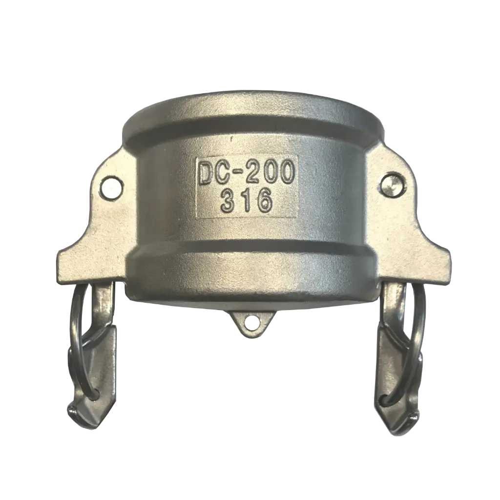 [106266] Verschlusskappe für Camlock Stecker Typ DC Self-Lock Edelstahl (2 Zoll)