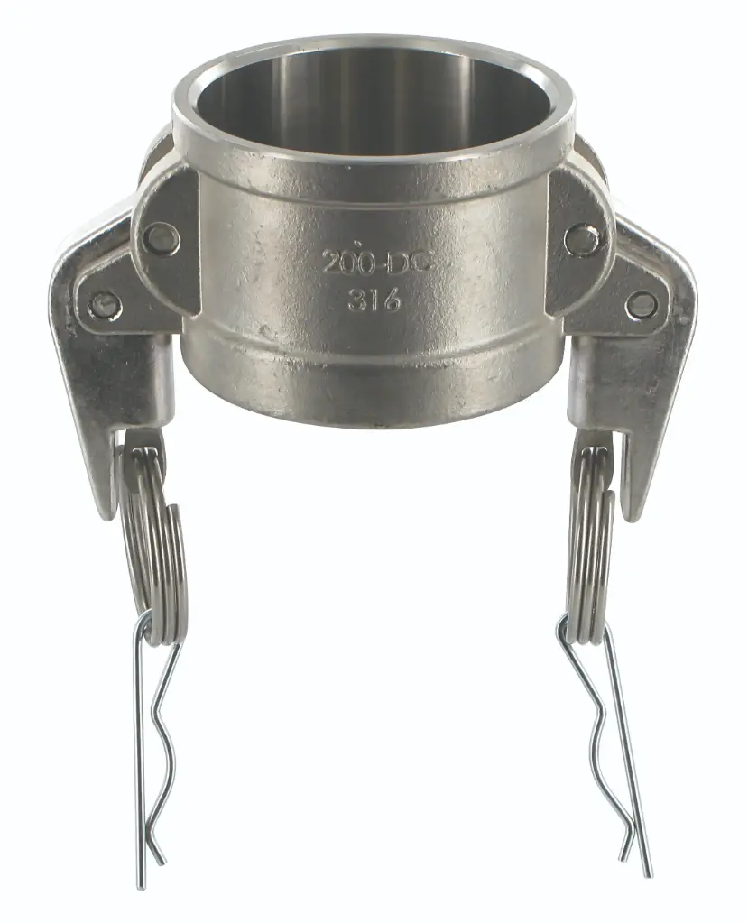 [106269] Verschlusskappe für Camlock Stecker Typ DC mit Security-Lock Edelstahl (1 Zoll)
