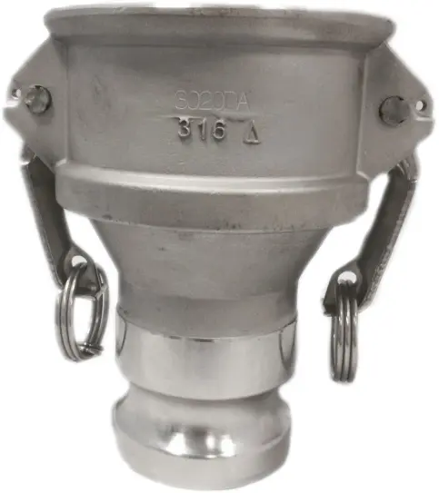 [106325] Camlock Dose auf Stecker Edelstahl Reduzierung (3 Zoll, 2 Zoll)