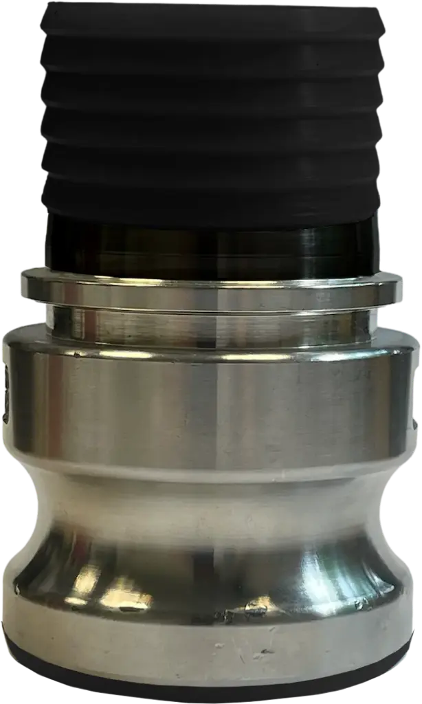[106446] Camlock Stecker Schlauchtülle Typ E Edelstahl PFA leitfähig (1 Zoll)