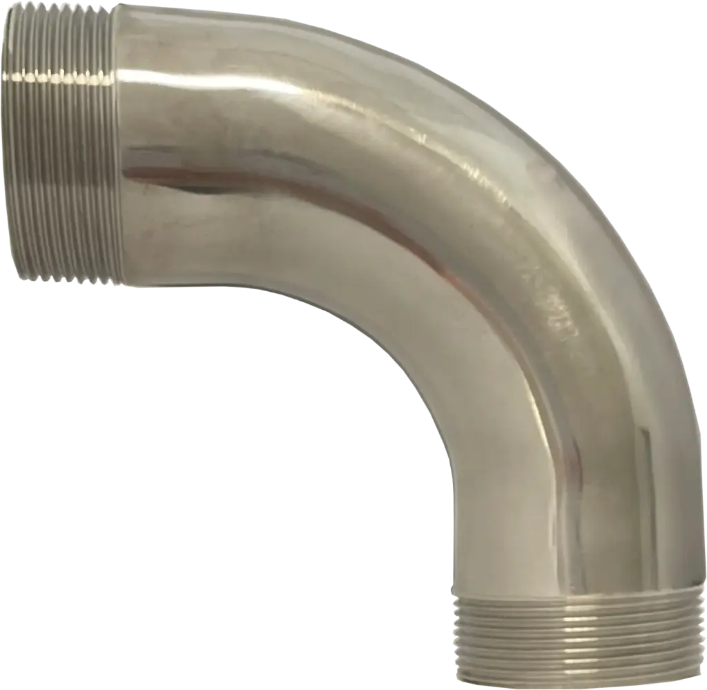 90° elbow, male thread x male thread, stainless steel