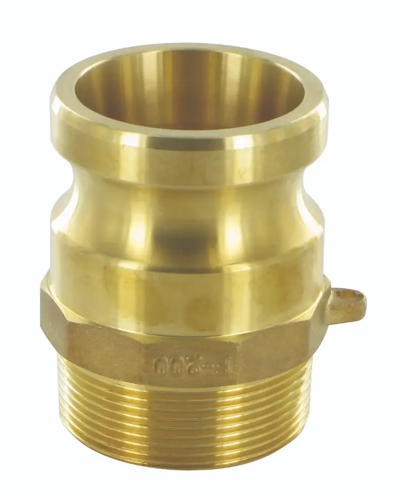 Camlock Stecker BSPT Außengewinde Typ F Messing