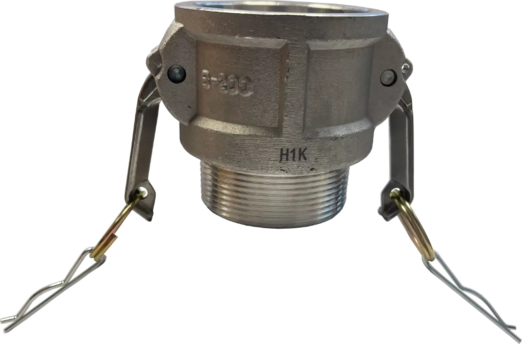 [106595] Camlock Dose BSPT Außengewinde Typ B für Vakuum-Einsatz Aluminium (1 1/2 Zoll)