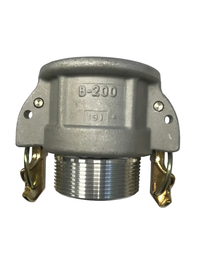 [106600] Camlock socket BSPT male thread type B self-locking aluminum (2 Zoll)