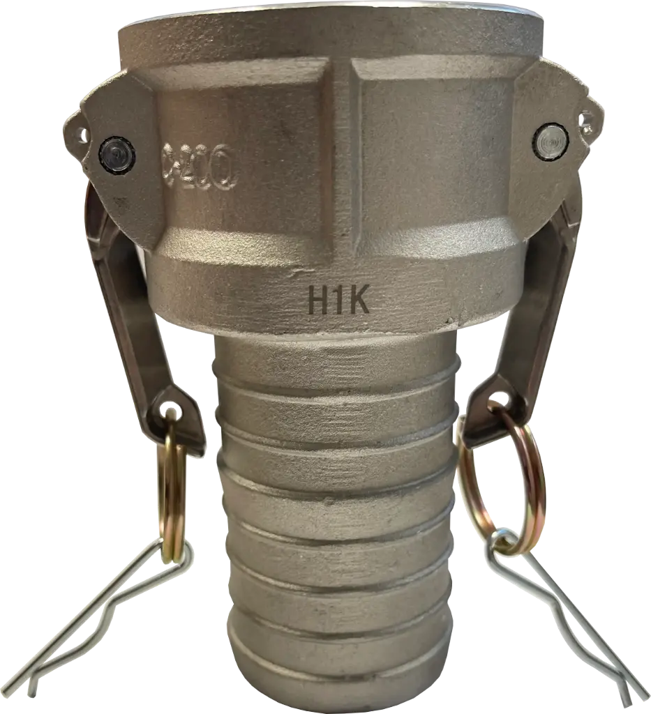 [106615] Camlock Dose Schlauchtülle Typ C für Vakuum-Einsatz Aluminium (1 1/2 Zoll)