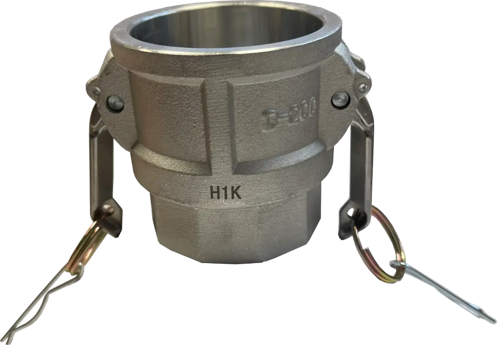 [106647] Camlock connector BSPP female thread type D for vacuum applications, aluminum (1 1/2 Zoll)