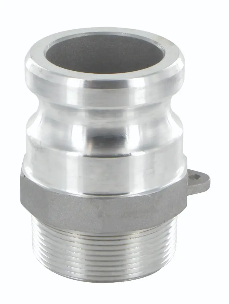 [106664] Camlock Stecker BSPT Außengewinde Typ F Aluminium (1/2 Zoll)