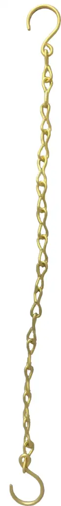 [106860] Camlock chain with S-hook, brass
