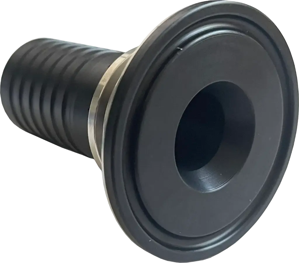 [107547] Clamp Kupplung Schlauchtülle Edelstahl PFA schwarz (25 mm)