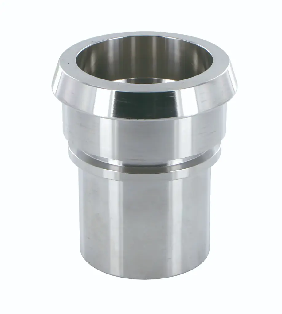 Milk pipe cone hose nozzle, smooth, stainless steel