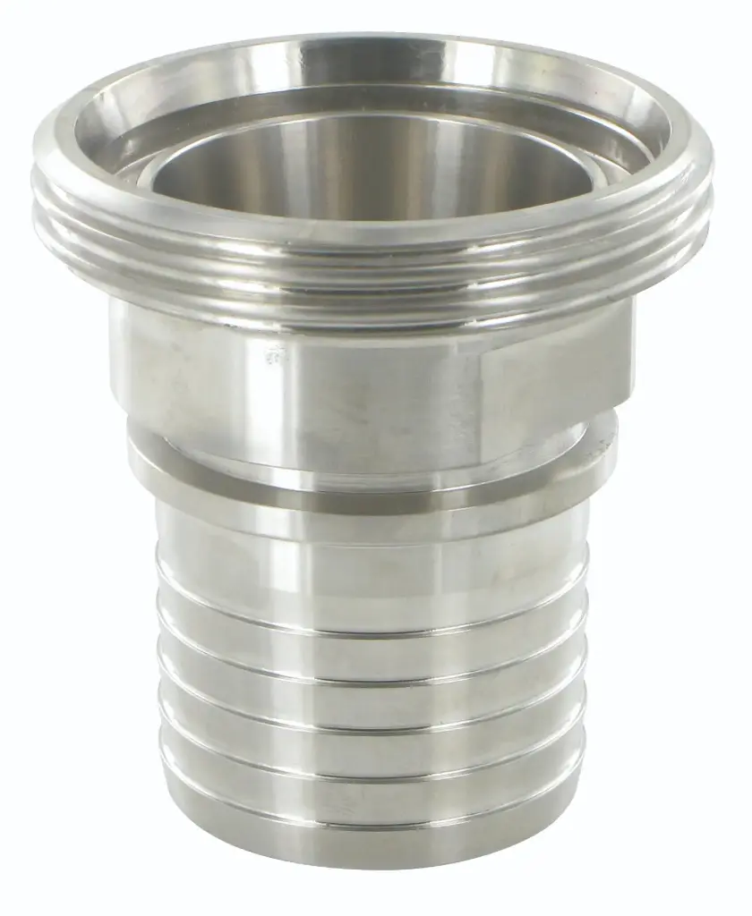 Milk pipe external thread hose nozzle grooved stainless steel