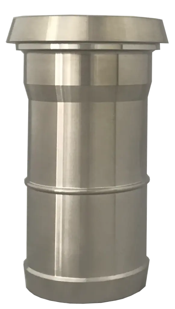 [107778] Milchrohr Kegel Schlauchtülle Edelstahl (DN25 RD52)
