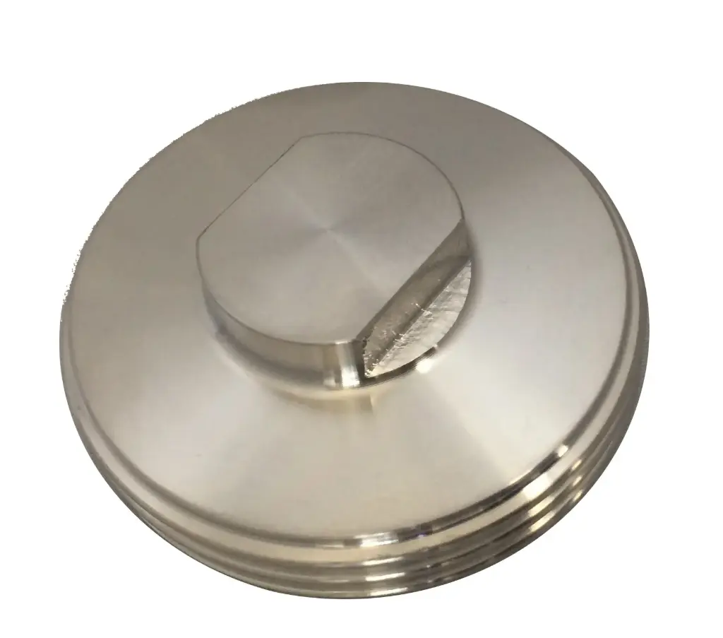 Milk pipe blind plug, stainless steel