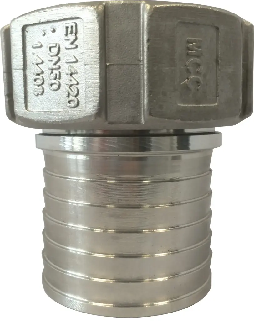 Hose nozzle, female thread, stainless steel