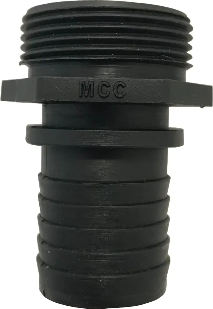 [108157] Hose nozzle, external thread, PP (25 mm)
