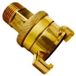 [108231] Water hose coupling, 3/4" male thread with brass screw connection