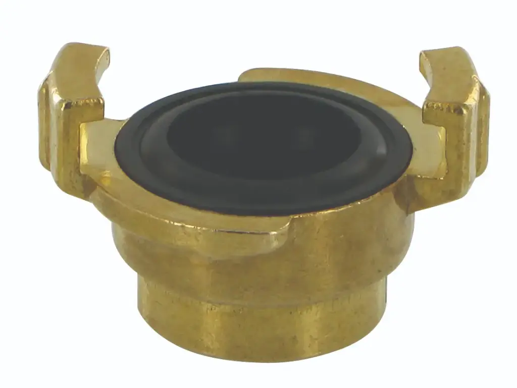 Water hose coupling, female thread, brass