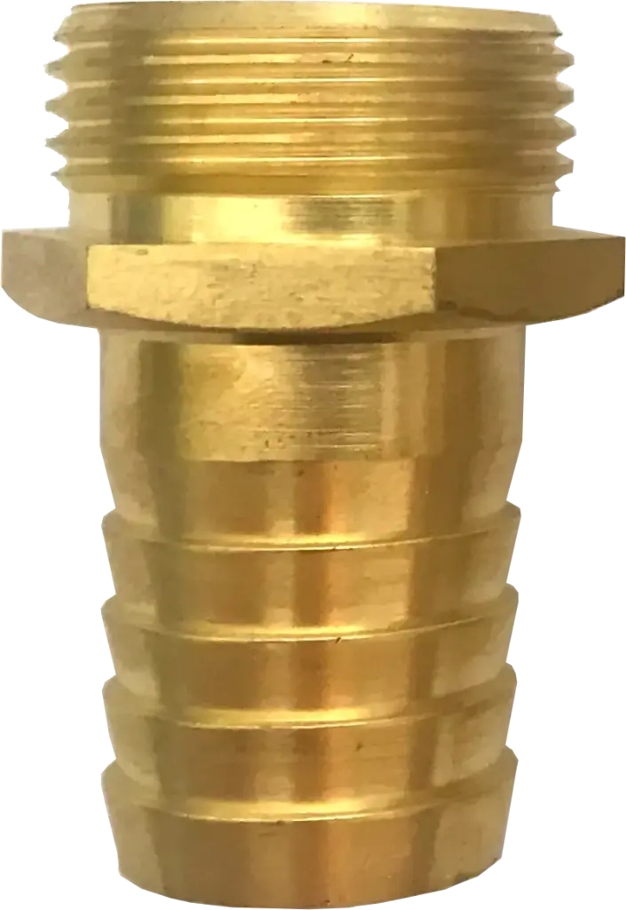 [108251] Schlauchtülle Außengewinde kurze Ausführung Messing (1/2", 13 mm)