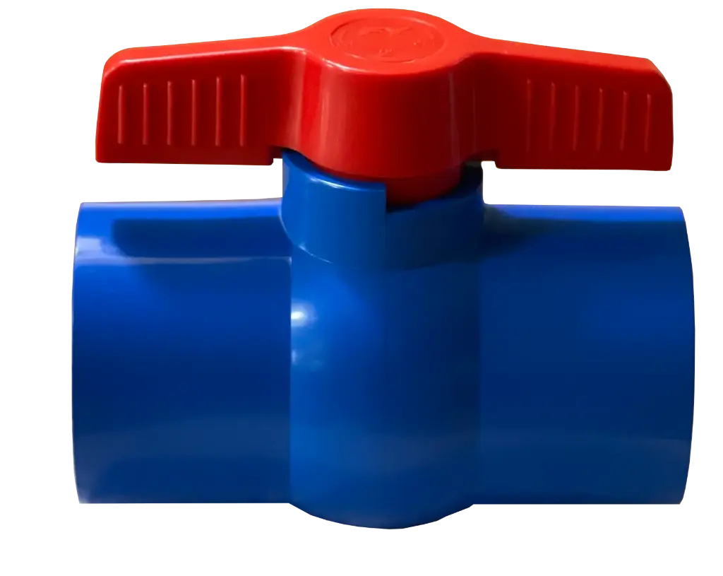 [108261] Ball valve IG / IG PVC (1/2", blau)