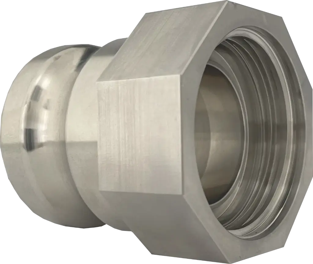 IBC Adapter S60x6 Innengewinde Camlock Stecker Edelstahl MC