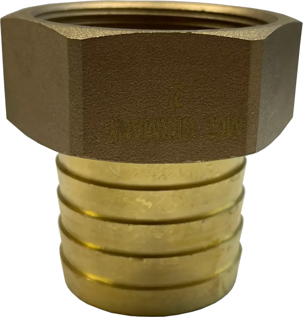 [108358] Hose nozzle, female thread, short version, brass (13 mm)