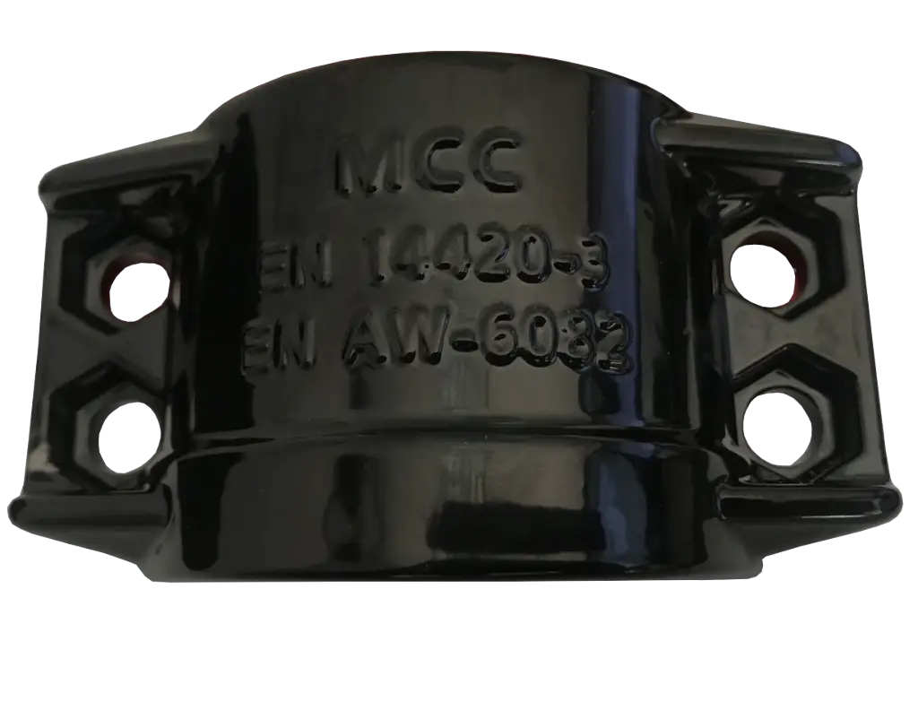 [108406] Klemmschalen farbig Aluminium (30-33 mm, schwarz)