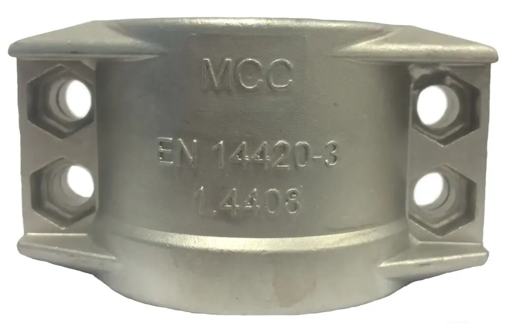 [108432] Stainless steel clamping shells (22-24 mm)