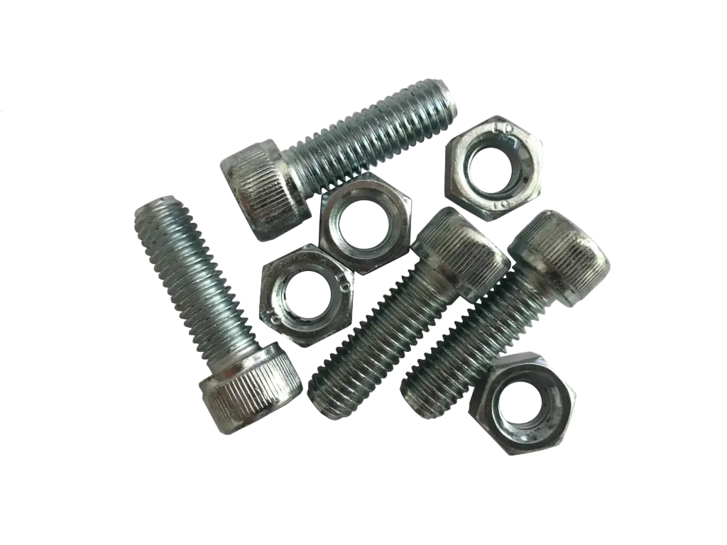Screw set for steel clamping shells