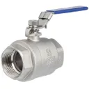Ball valve, 2-way, female thread, stainless steel
