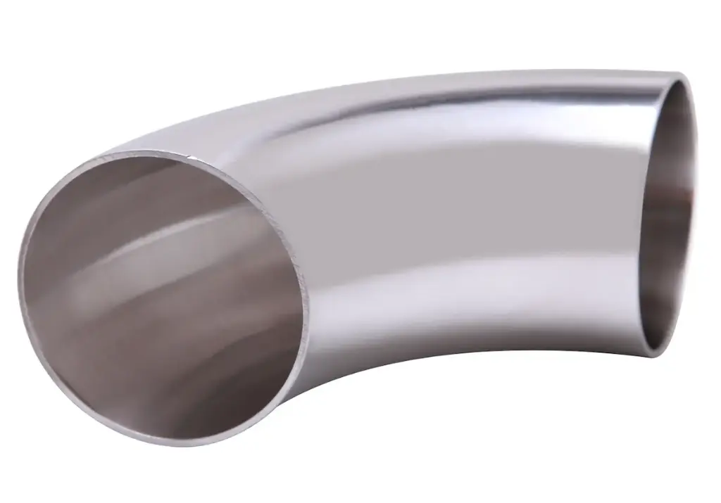 90° pipe elbow, welded end, stainless steel