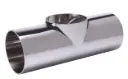 Short T-piece, weld-on end, stainless steel