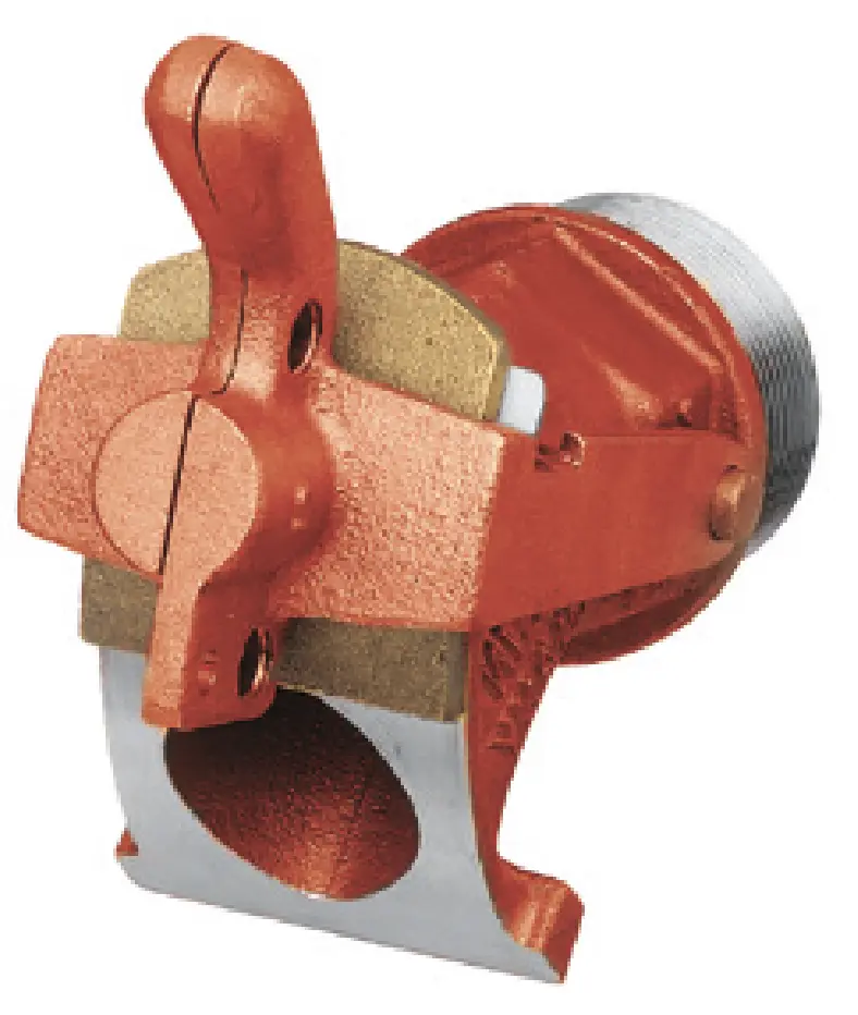 Drain and emptying tap, gray cast iron