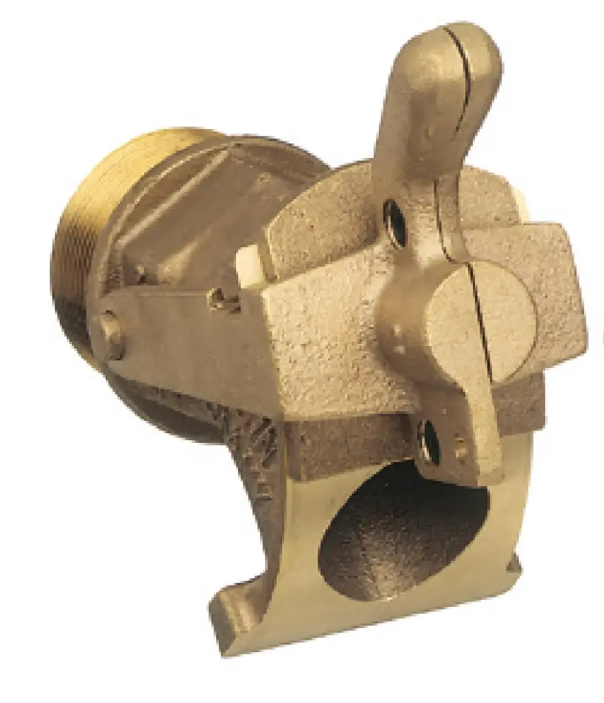 Drain and emptying tap, red brass