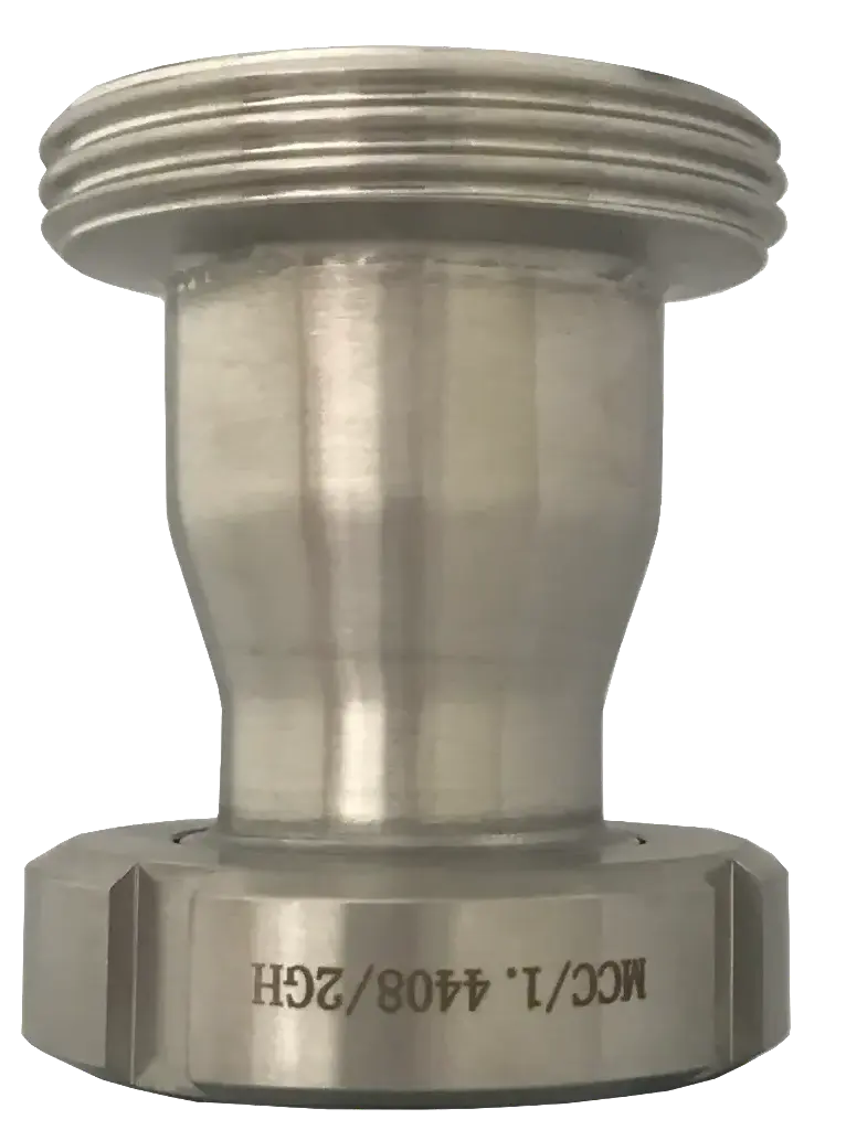 Milk pipe reducer AG/IG stainless steel