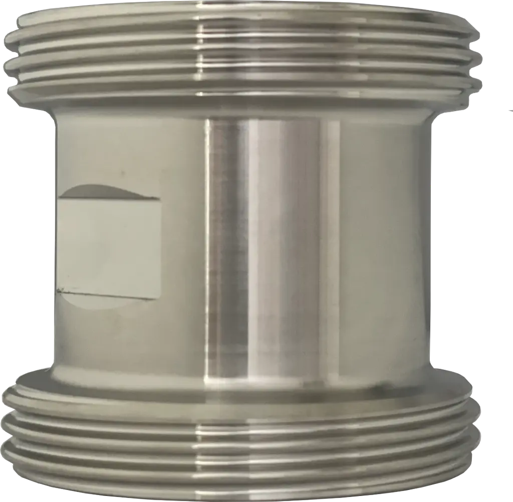 [102467] Milk pipe double nipple external thread stainless steel (DN10 RD28)