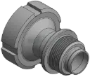 IBC adapter S60x6 female thread to wine thread stainless steel MT