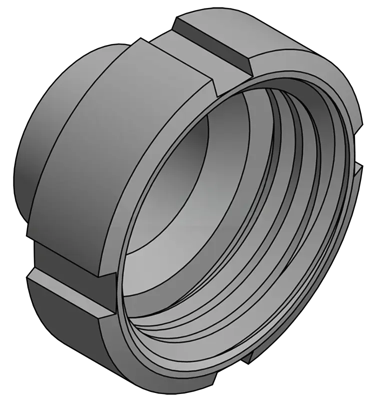 [101707] IBC adapter S60x6 female thread to weld end stainless steel MT (DN25)