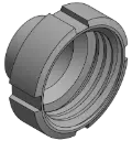 IBC adapter S60x6 female thread to weld end stainless steel MT