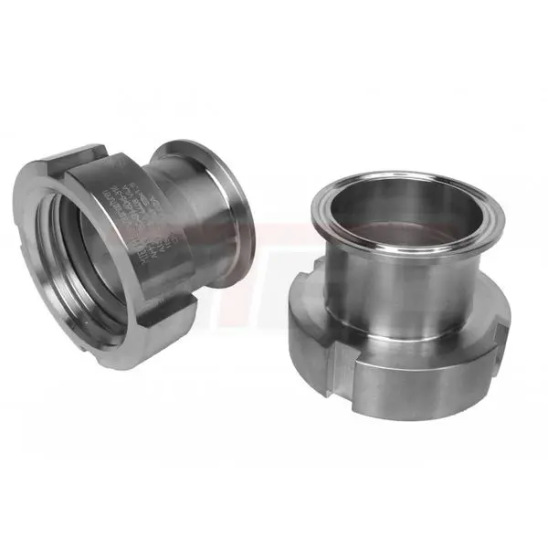 [101790] IBC Adapter S100x8 Innengewinde auf Clamp Edelstahl MT (DN50)