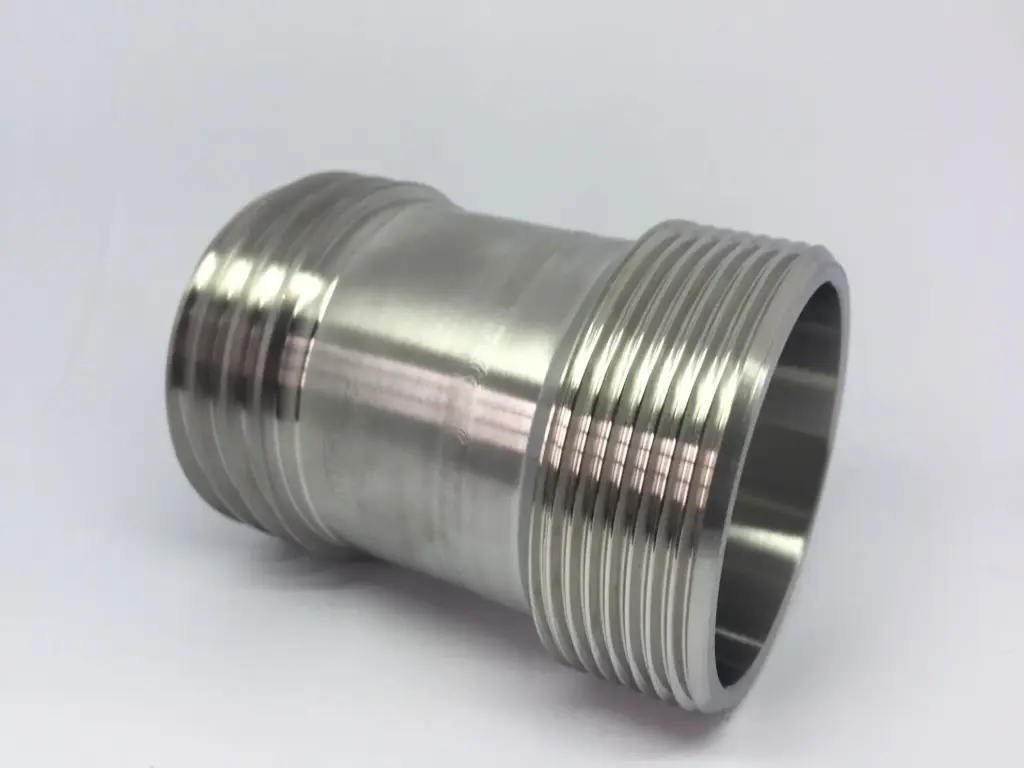 [101922] IBC adapter S60x6 male thread to 2" AG stainless steel