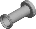 Thread extension, milk pipe thread, female/male, stainless steel