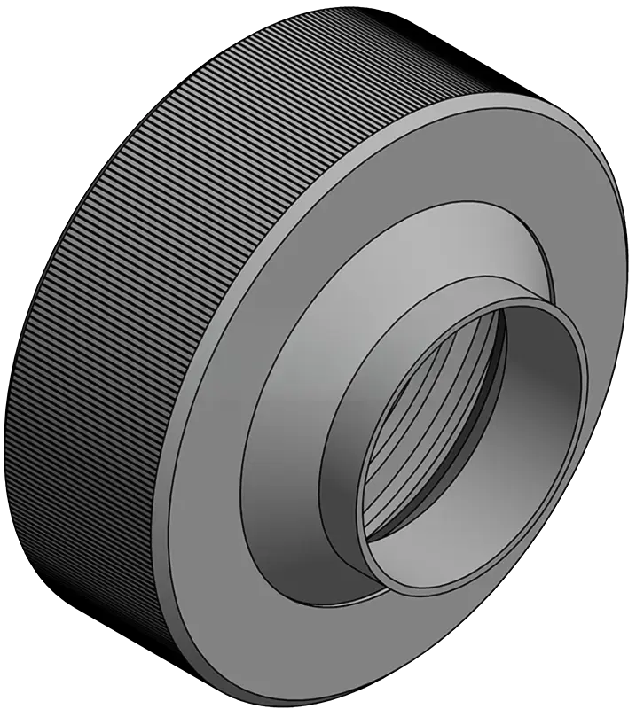 IBC adapter S100x8 female thread to rotatable weld end stainless steel MT